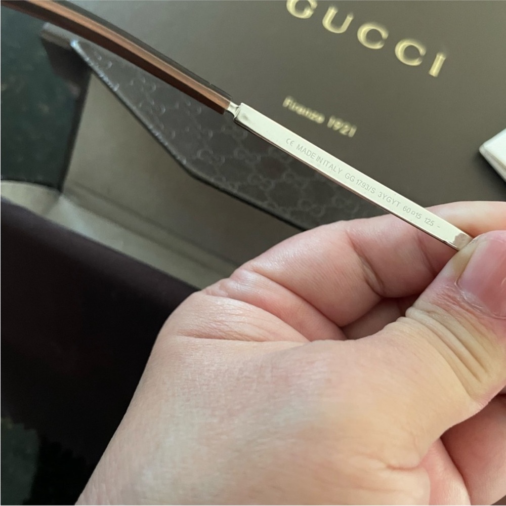 Gucci Sunglasses with Gold and Silver Accents - Picture 6 of 8